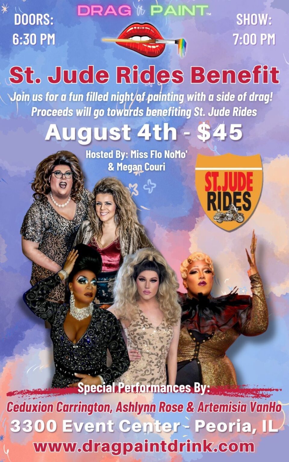 Drag And Paint St. Jude Rides Benefit - St. Jude Rides